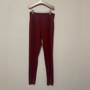 Mudd Maroon High-Waisted Leggings